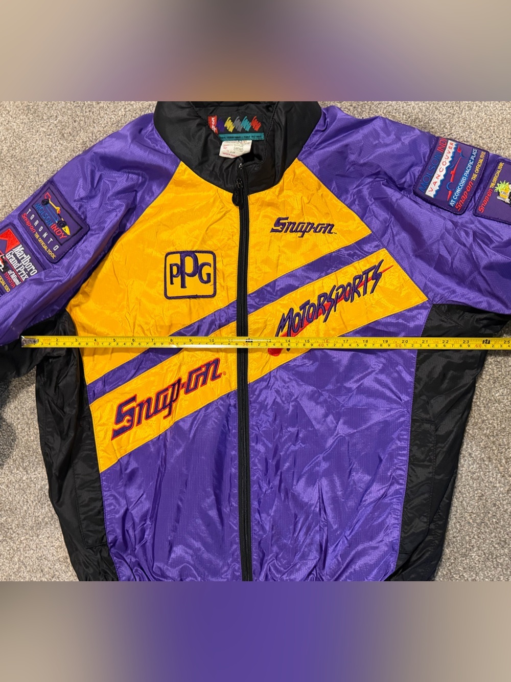 Rare Snap On CASCAR Racing Coat Vintage Motorsports Jacket - Picture 5 of 10